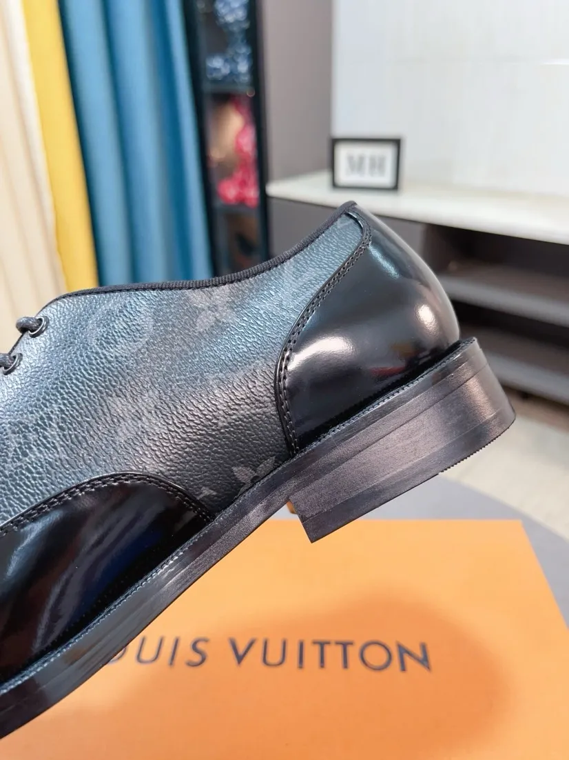 Men's shoes 💰540🌹🌹 [LV] Louis Vuitton's popular casual leather shoes 🎖Fashionable and elegant 🎖🎖Material: Original imported cowhide open edge beads, washed cowhide leather lining, original molded rubber outsole, high-end and classy, ​​elegant quality, instantly transforming into a handsome man ❤❤Standard\nNumber of sizes: 39-44, 38 45 46 customized